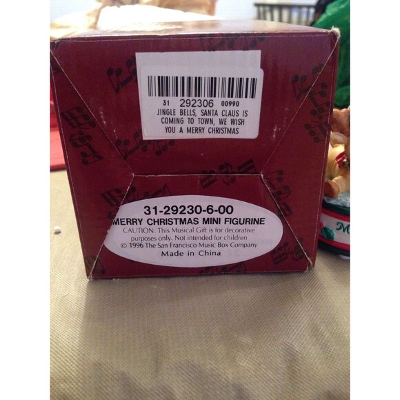 San Francisco Music Box Co Merry Christmas Mini Figurine 31-29230-6-00 Santa - Picture 5 of 5